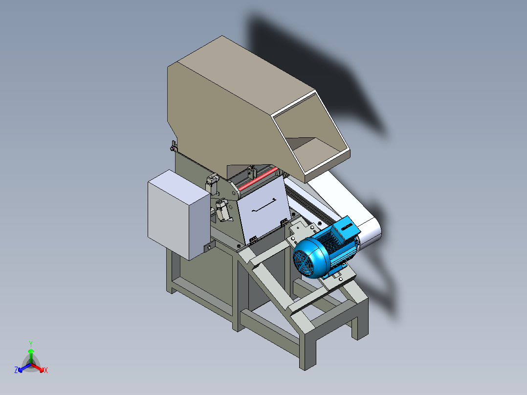 塑料破碎机（塑料粉碎机）3D模型