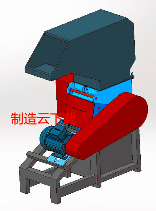 塑料破碎机（塑料粉碎机）3D模型缩略图