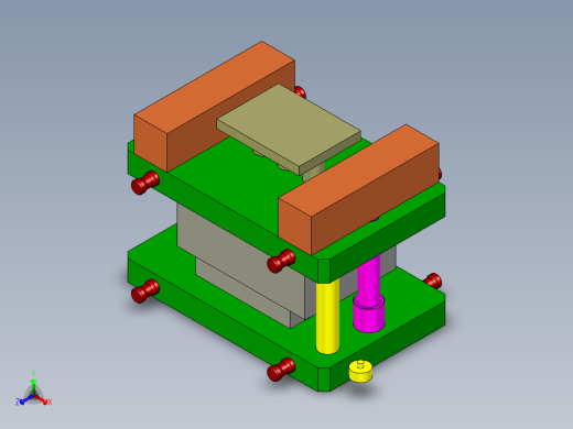 汽车模具图成型模