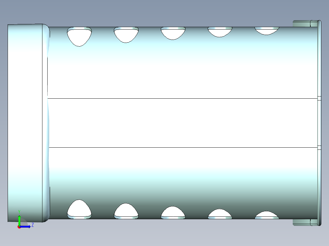 牙刷收纳篮（左视图