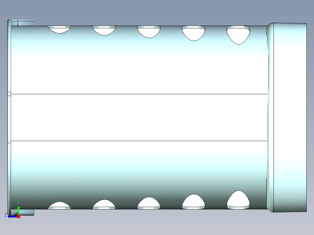 牙刷收纳篮（右视图