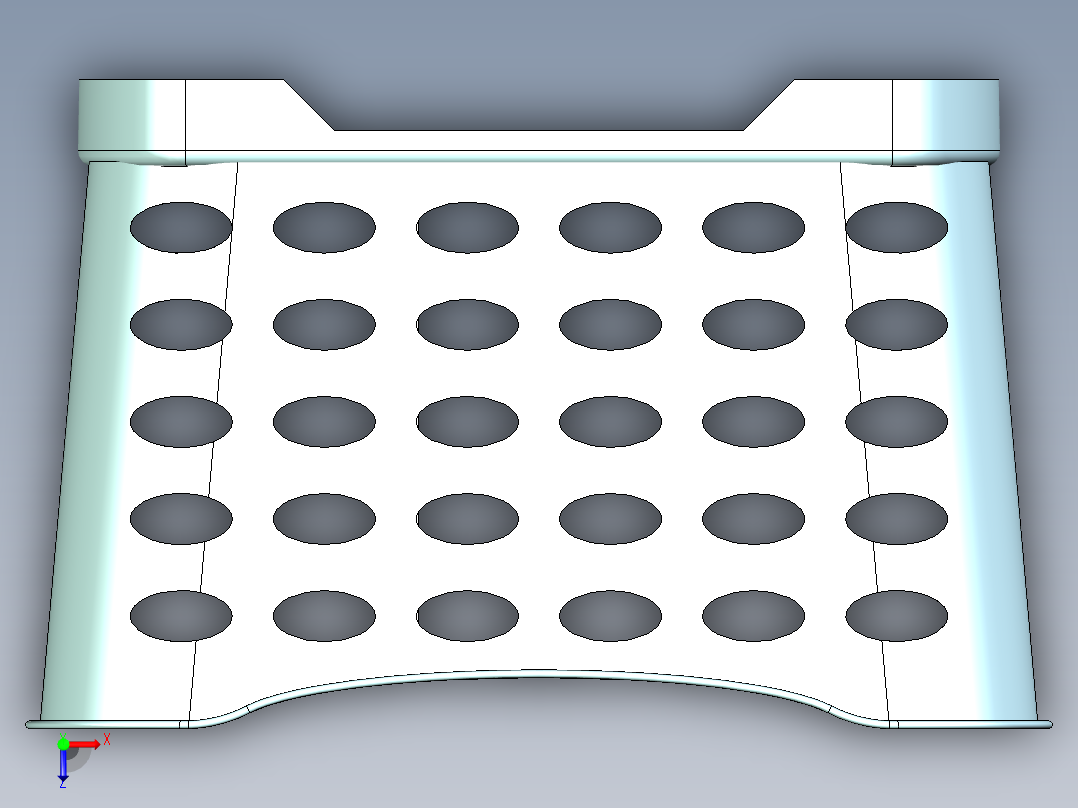 牙刷收纳篮（俯视图