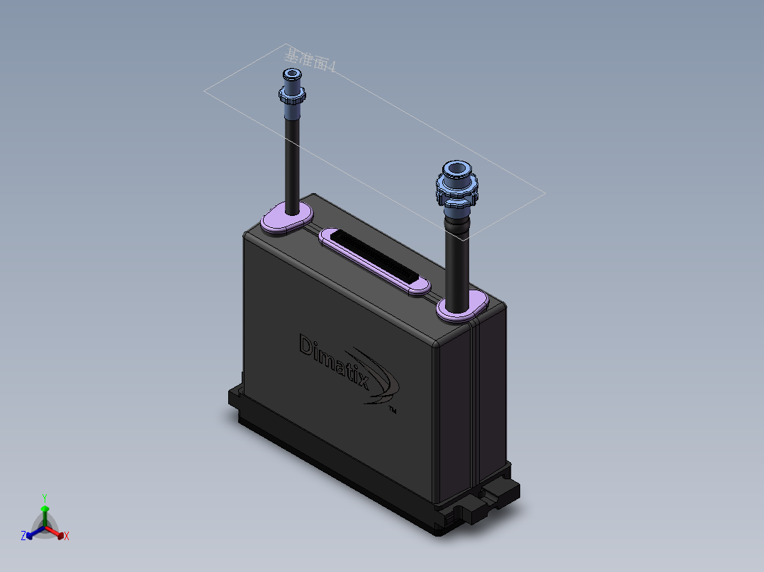 SG1024喷头模型正等轴测图