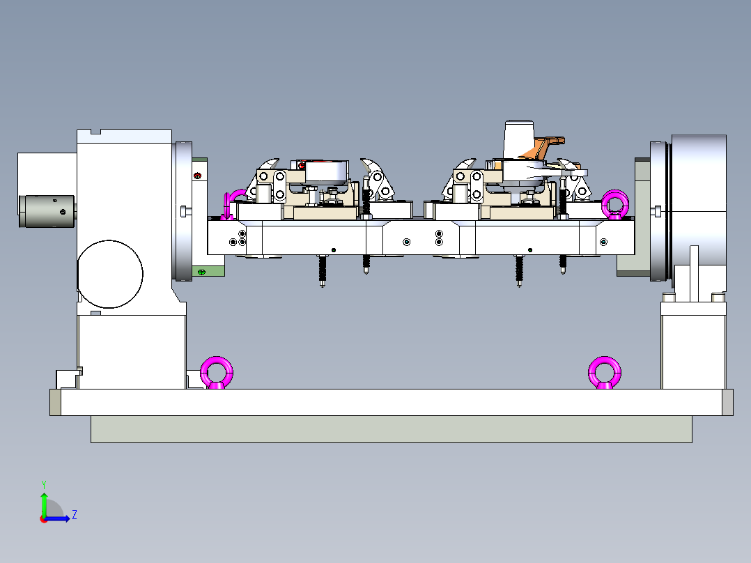 液压夹具左视图