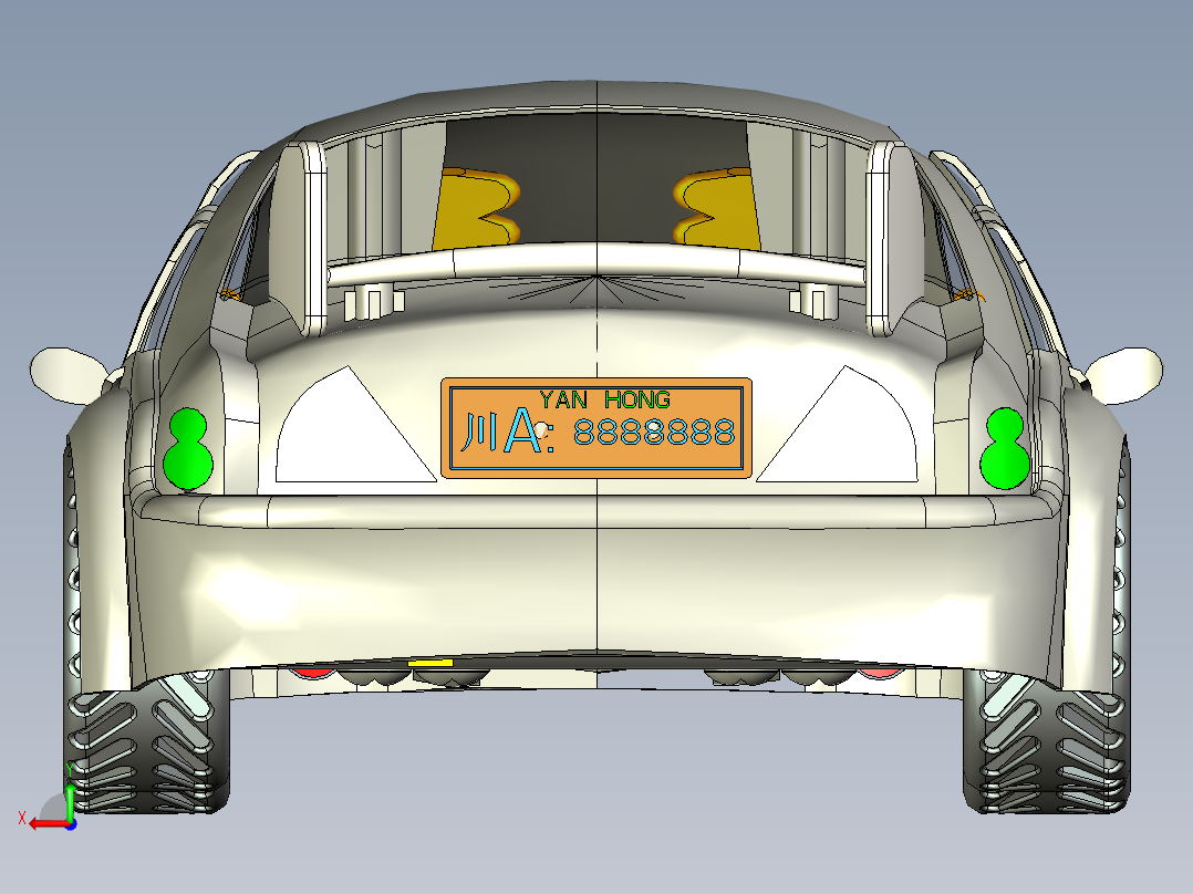 各种跑车模型后视图