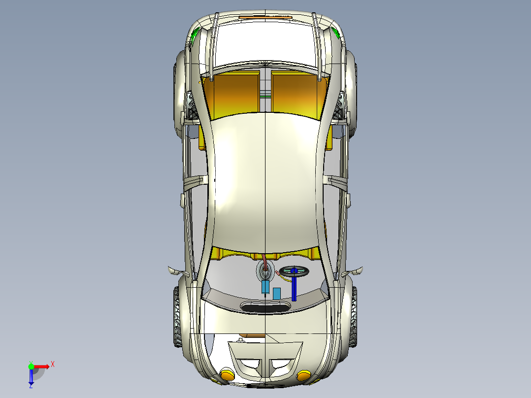 各种跑车模型俯视图