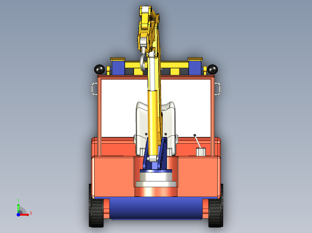 铲车模型图前视图