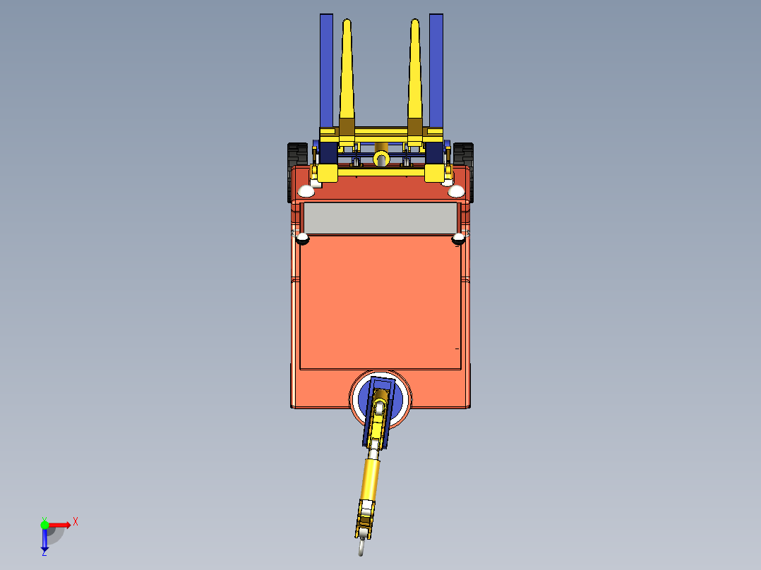 铲车模型图俯视图