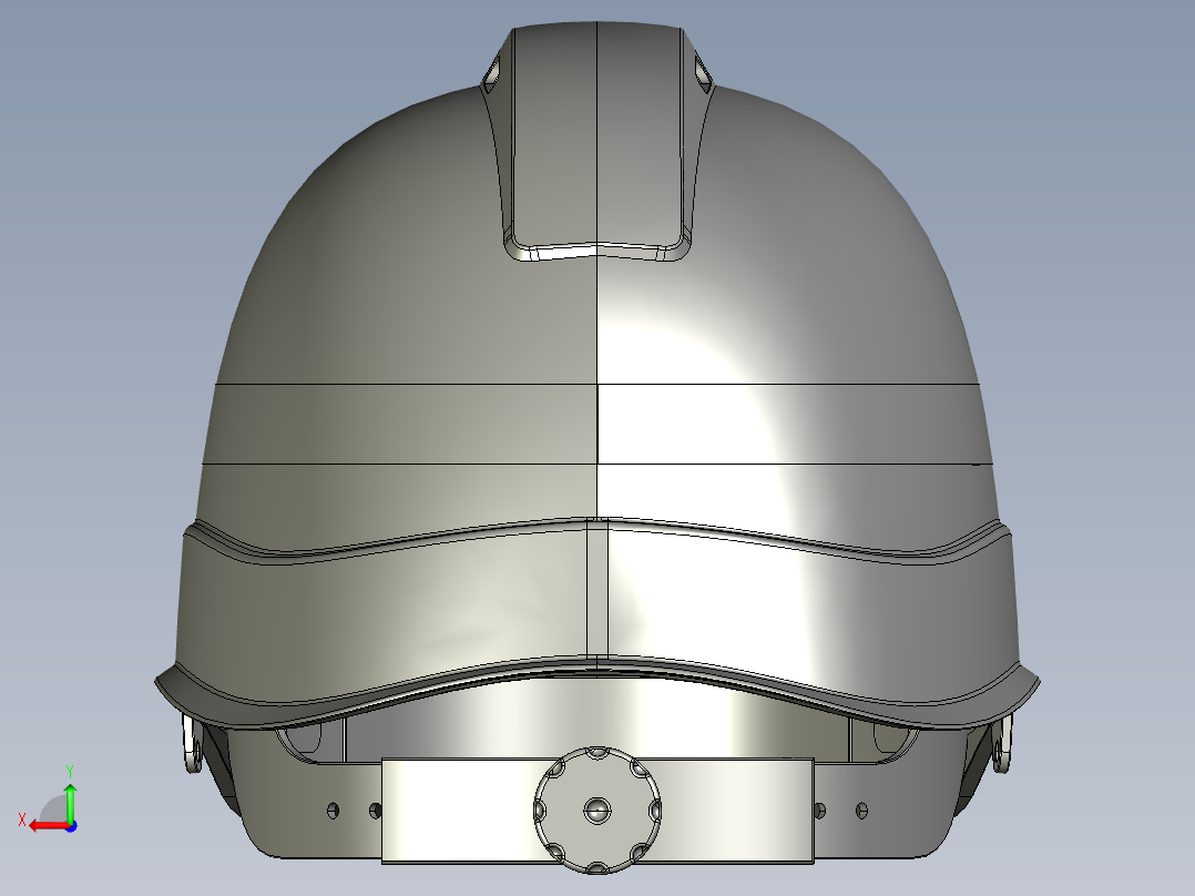 安全帽 安全头盔后视图