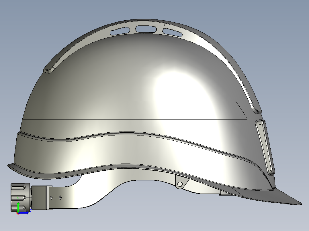 安全帽 安全头盔左视图