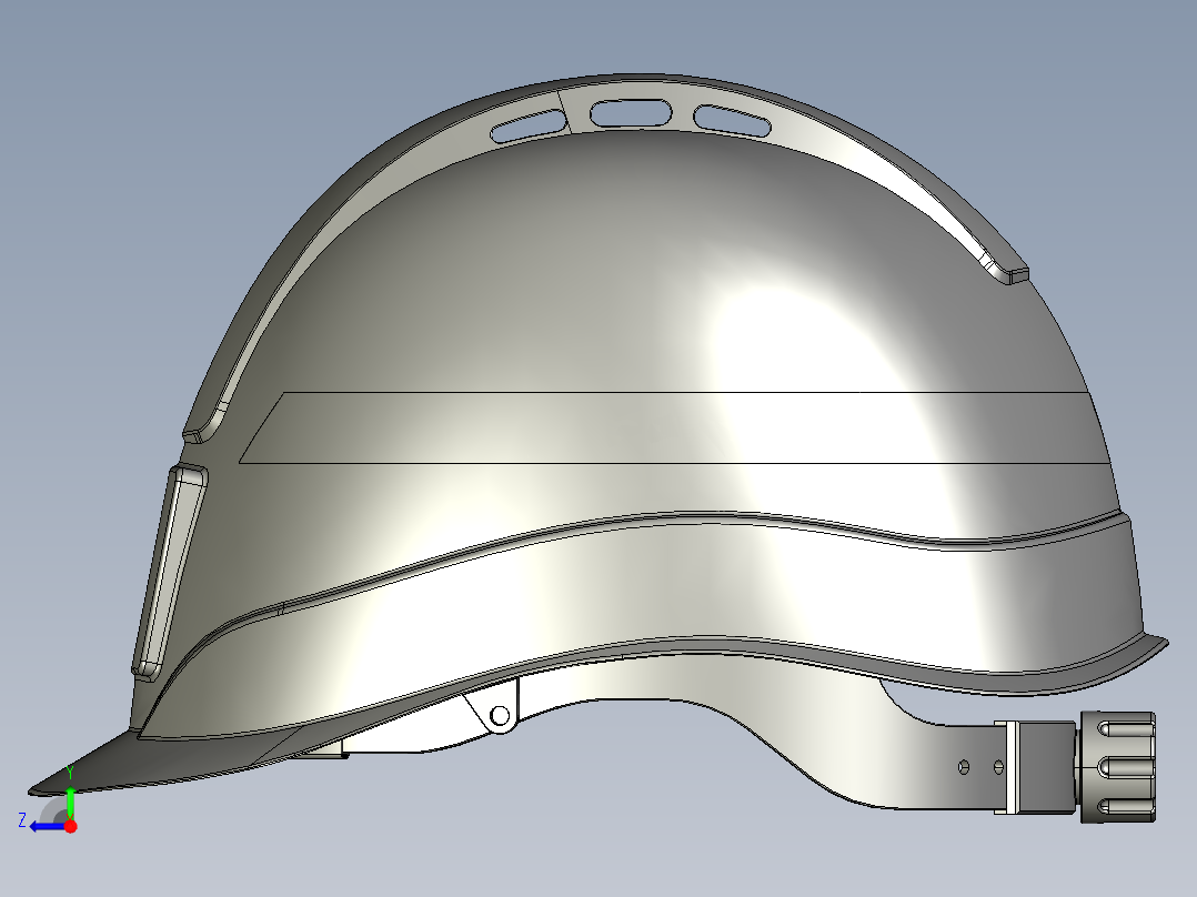安全帽 安全头盔右视图