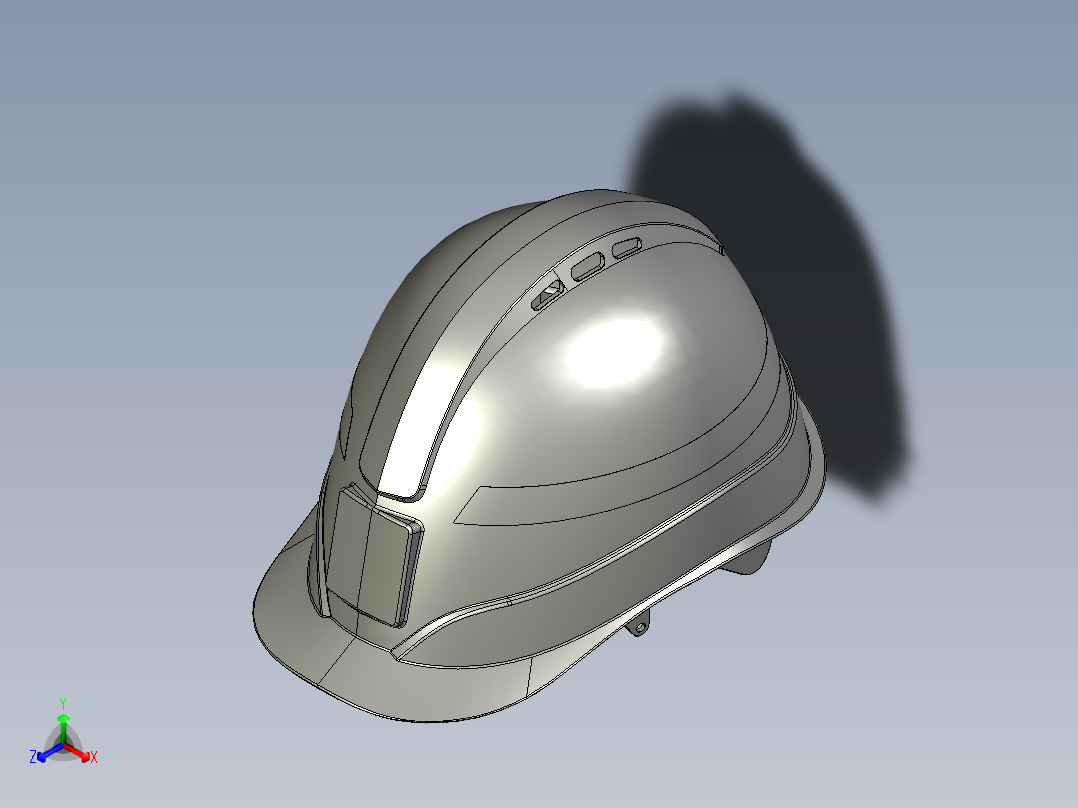 安全帽 安全头盔正等轴测图