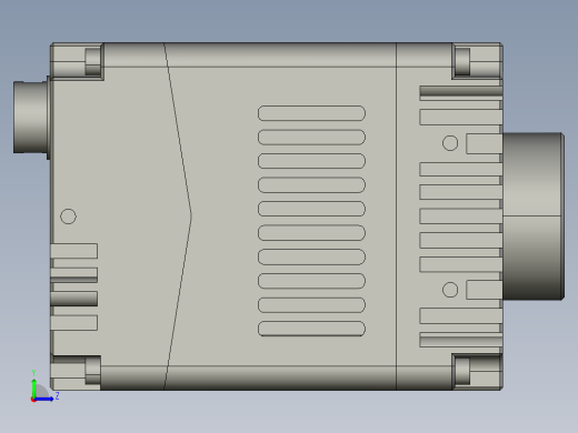 大恒相机镜头Daheng_MARS-G-P_3D_Drawing多系列图纸左视缩略图