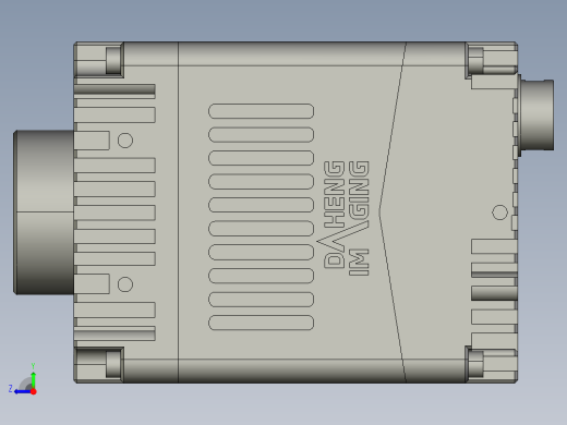 大恒相机镜头Daheng_MARS-G-P_3D_Drawing多系列图纸右视缩略图