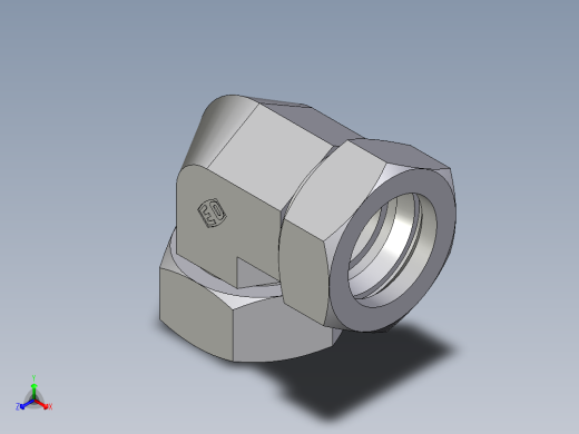 卡套式工业通用硬管接头EO_Swivel_nut_elbow_EW42L71