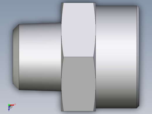 卡套式工业通用硬管接头EO_Male_Stud_connector_GE38S1NPTCFX俯视缩略图
