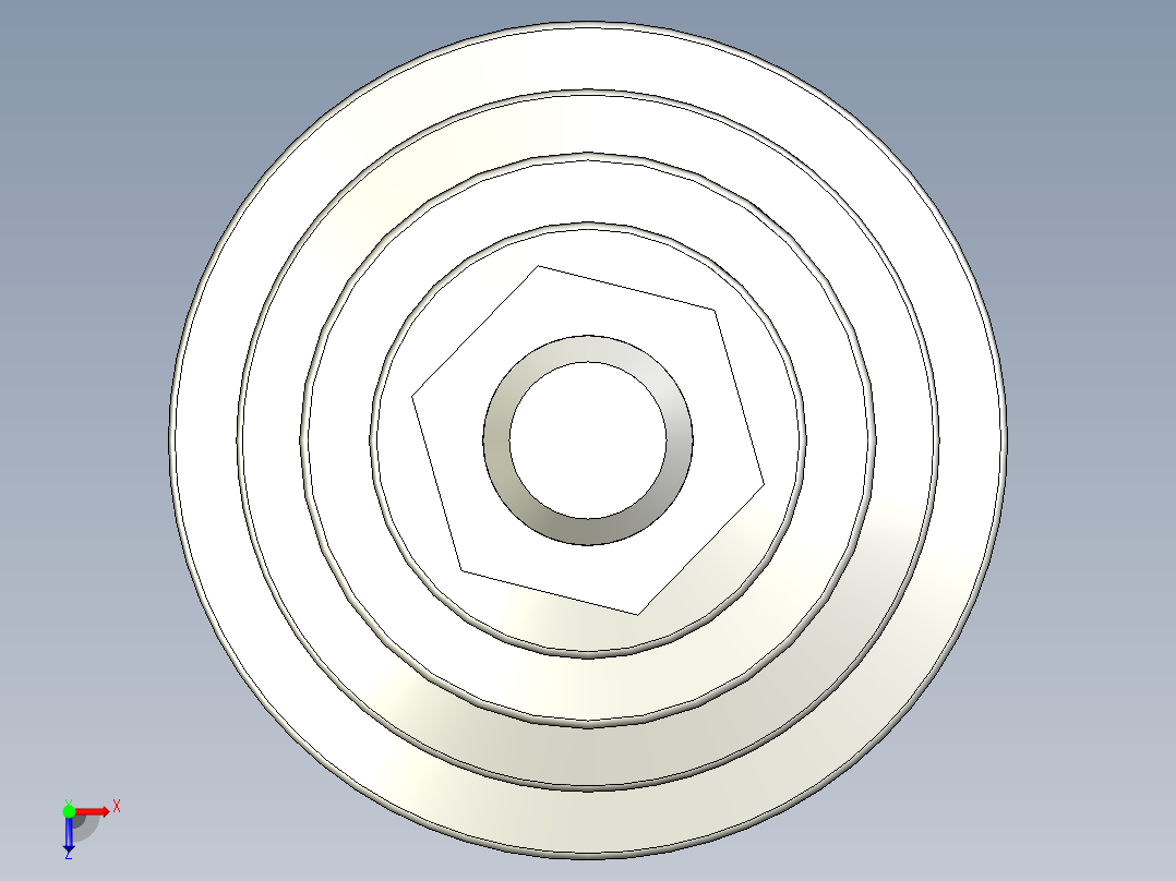 水平調整腳座(SUS製)LVA80-SUS-3D多系列多零件图纸模型俯视图