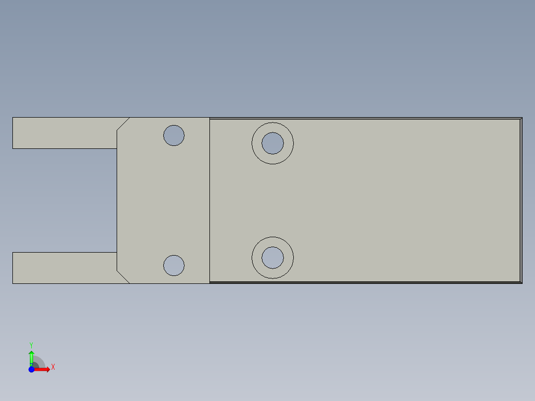 普通气爪PH05-16前视图