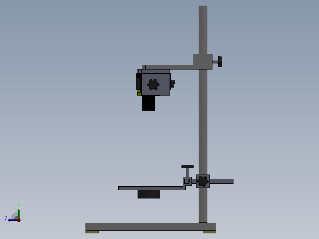 机器视觉实验支架右视图