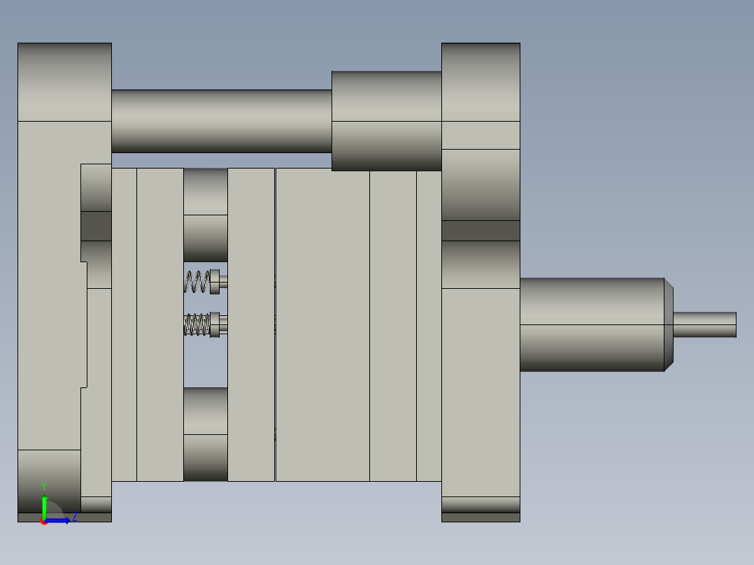 导电片落料冲孔复合模设计含三维图+CAD+说明书左视图