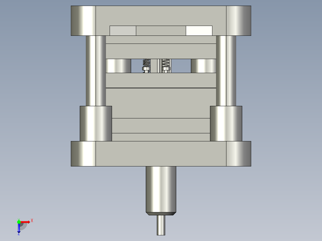 导电片落料冲孔复合模设计含三维图+CAD+说明书俯视图