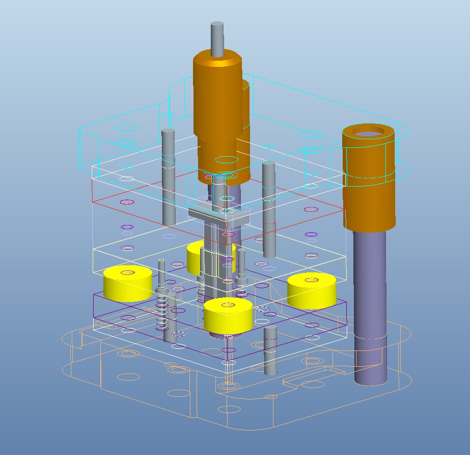 导电片落料冲孔复合模设计含三维图+CAD+说明书