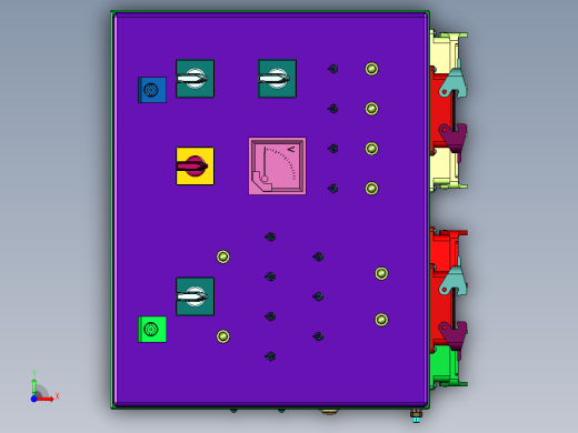 电子开关按键面板前视缩略图