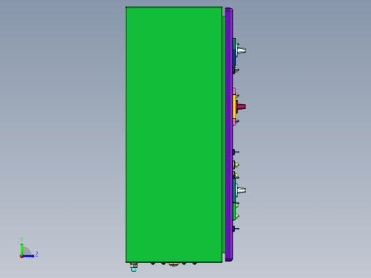 电子开关按键面板左视缩略图