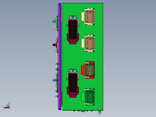 电子开关按键面板右视缩略图