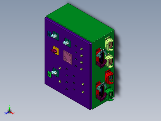 电子开关按键面板正等轴测缩略图