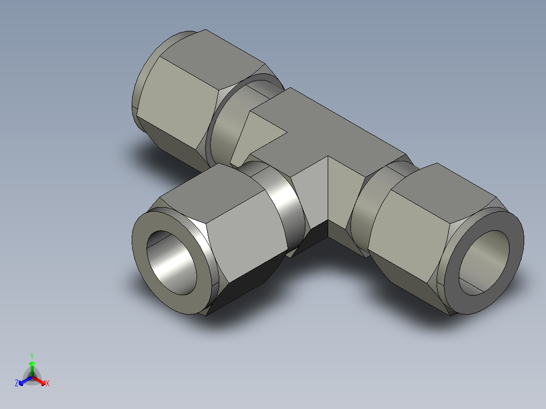 卡套式工业通用硬管接头10_jbu-s主视图