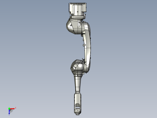 川崎rs025n六轴工业机器人三维模型资料俯视缩略图