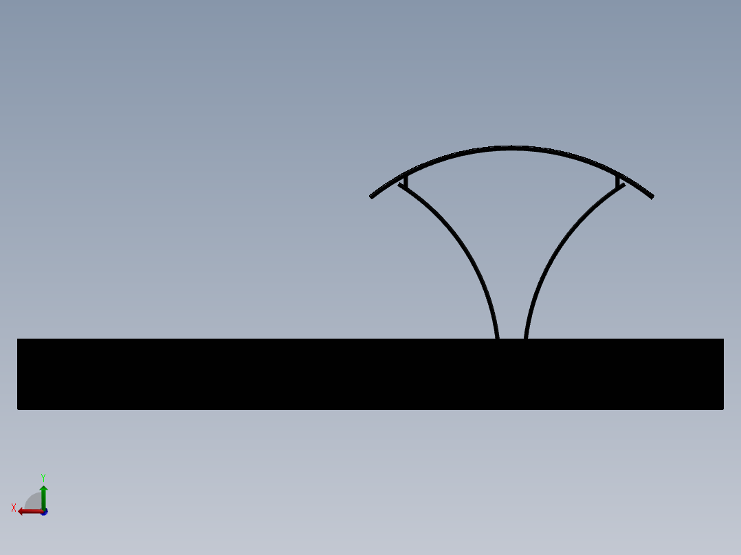 简易停车棚--sw后视图