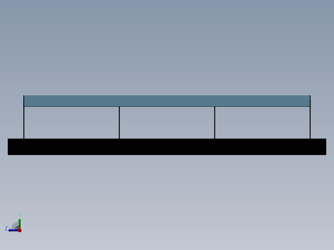 简易停车棚--sw右视图
