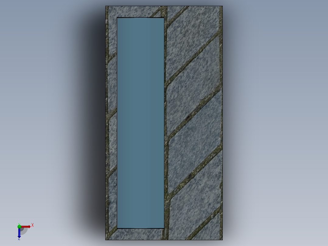 简易停车棚--sw俯视图