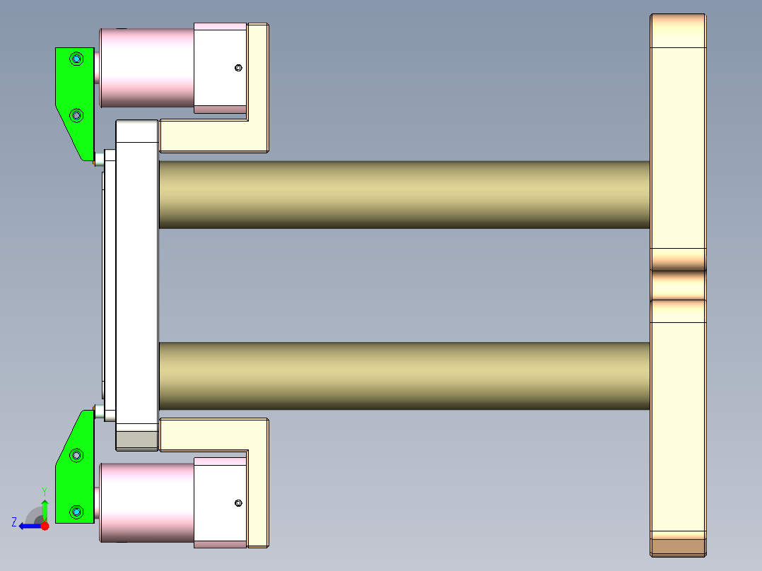 SPS-XJ笔记本CNC工装夹具三维模型-CNC2-0113右视图