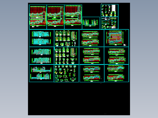 小区住宅施工图带地下车库