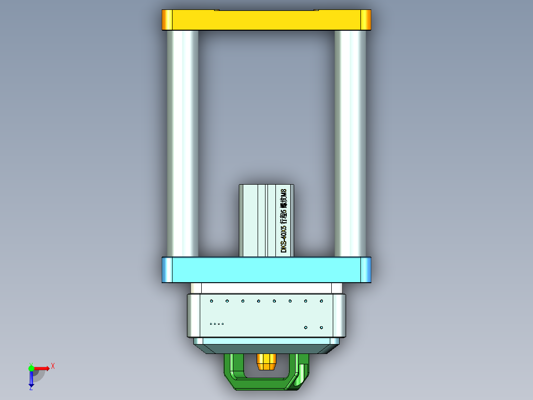 X1008-笔记本CNC工装夹具三维模型CNC4-0922俯视图