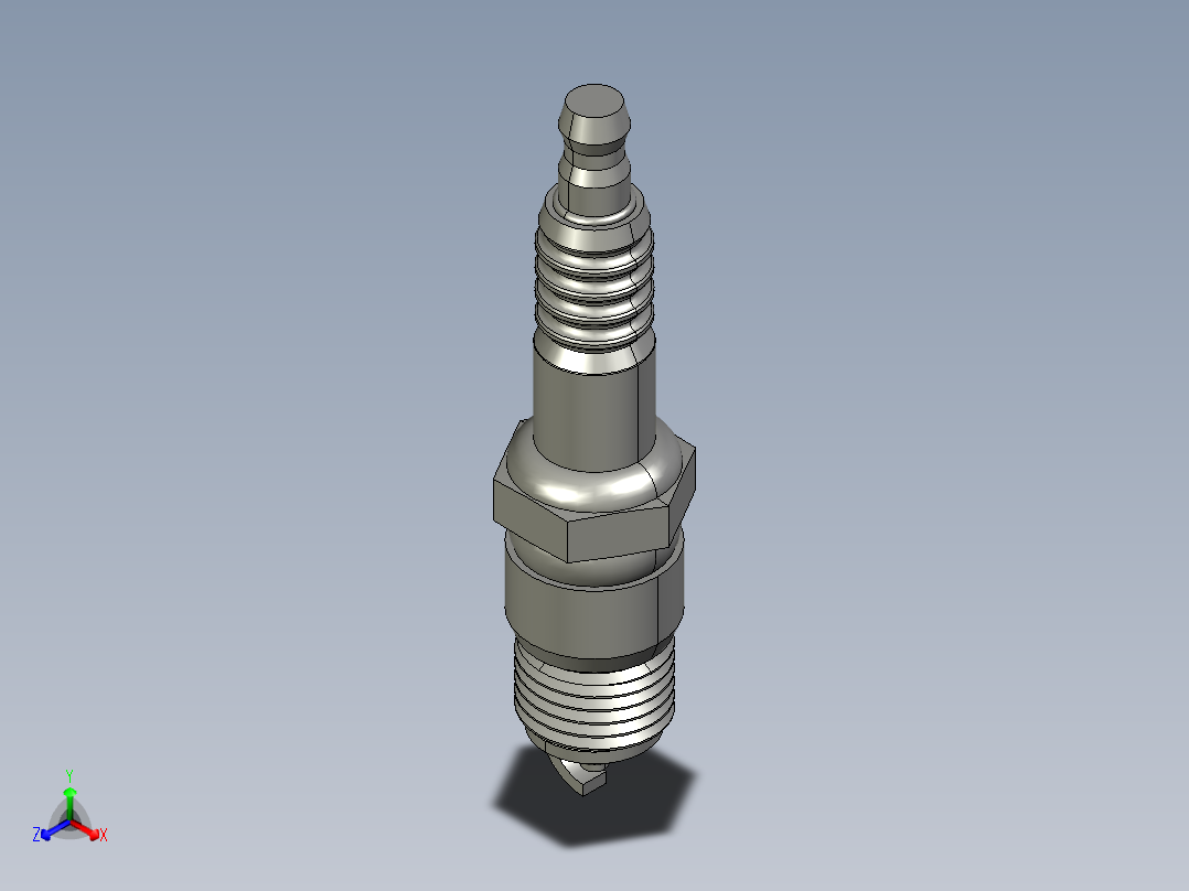 火花塞正等轴测图