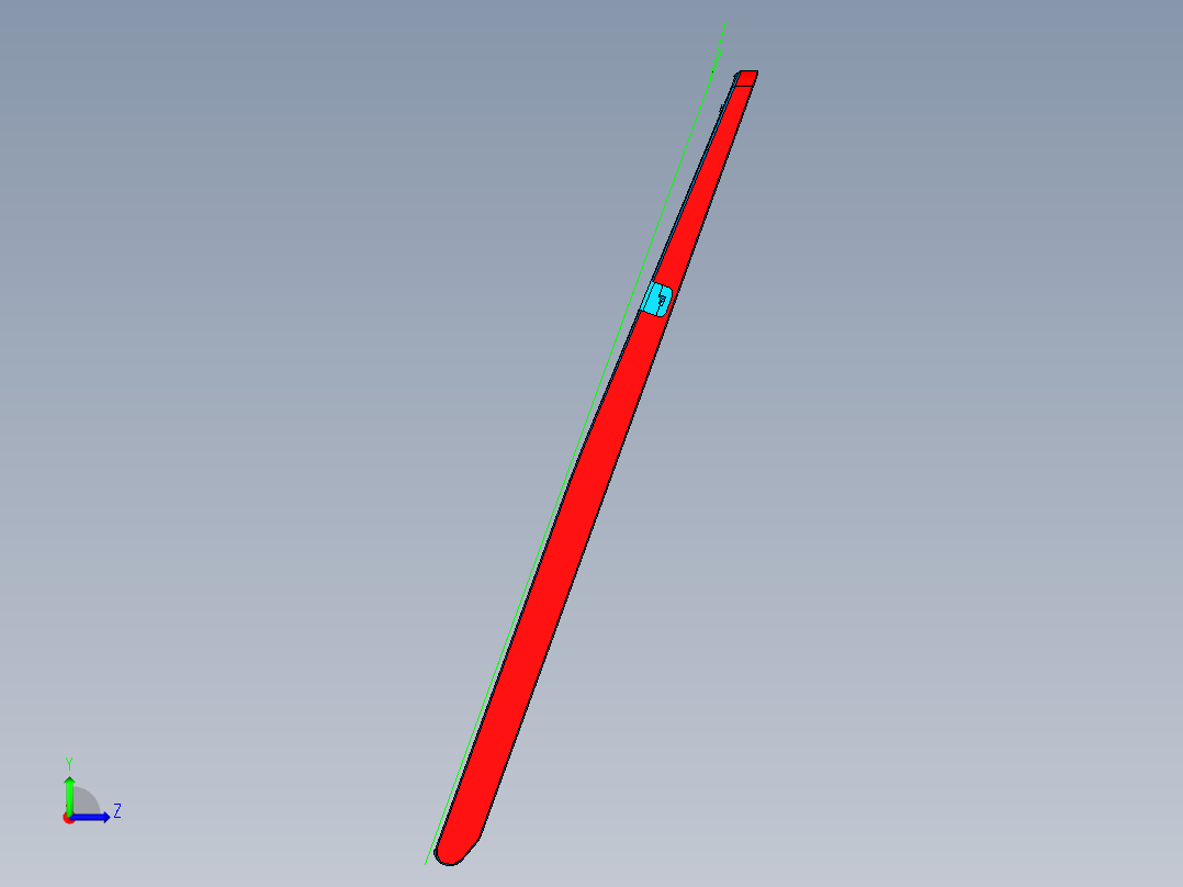 笔记本C壳侧壁高光发丝UG刀路程序模型左视图