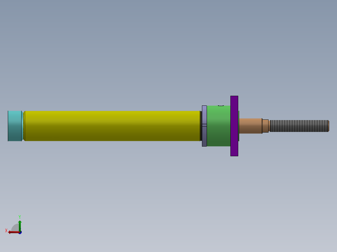 焊接式液压缸80x50x580-mm-1.snapshot.1后视图