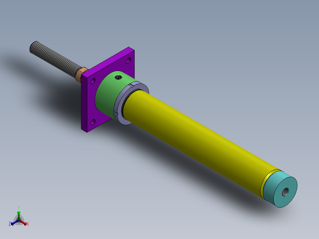 焊接式液压缸80x50x580-mm-1.snapshot.1正等轴测图