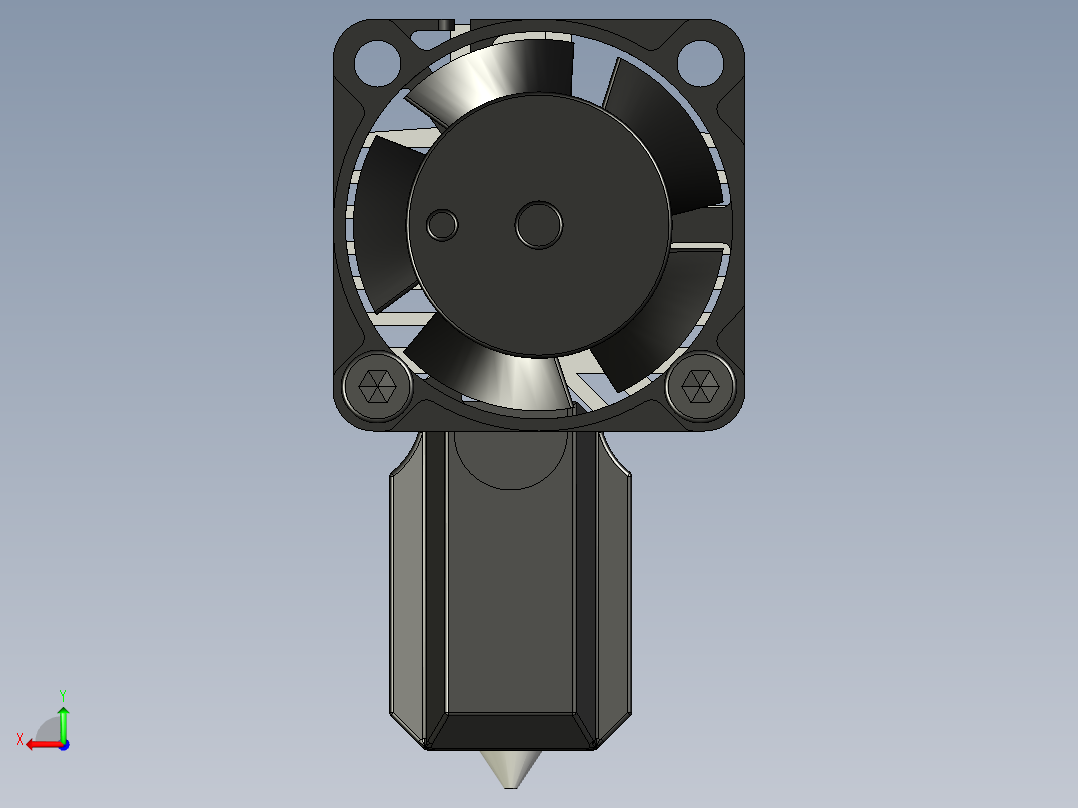 Bambu Hotend 完整后视图