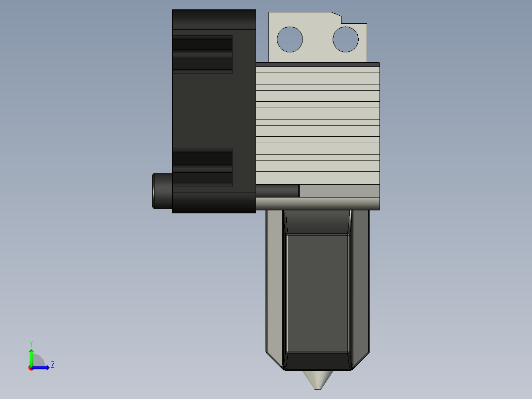 Bambu Hotend 完整左视图