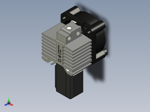 Bambu Hotend 完整正等轴测缩略图