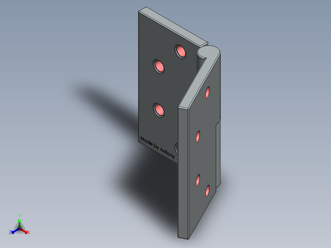 铰链、-合正等轴测图