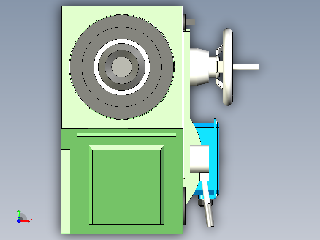铣削动力头-7.5kw前视图