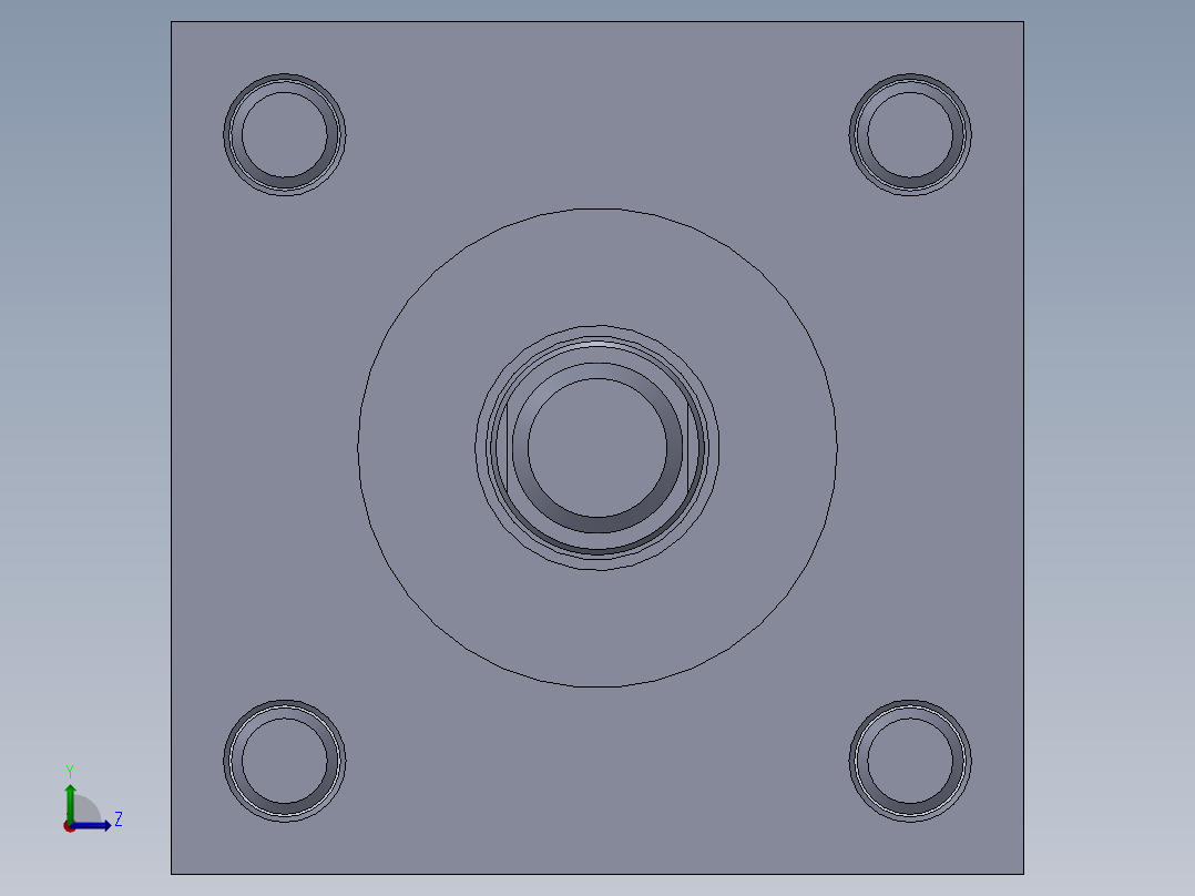 横拉杆液压缸50x20x200 mm左视图
