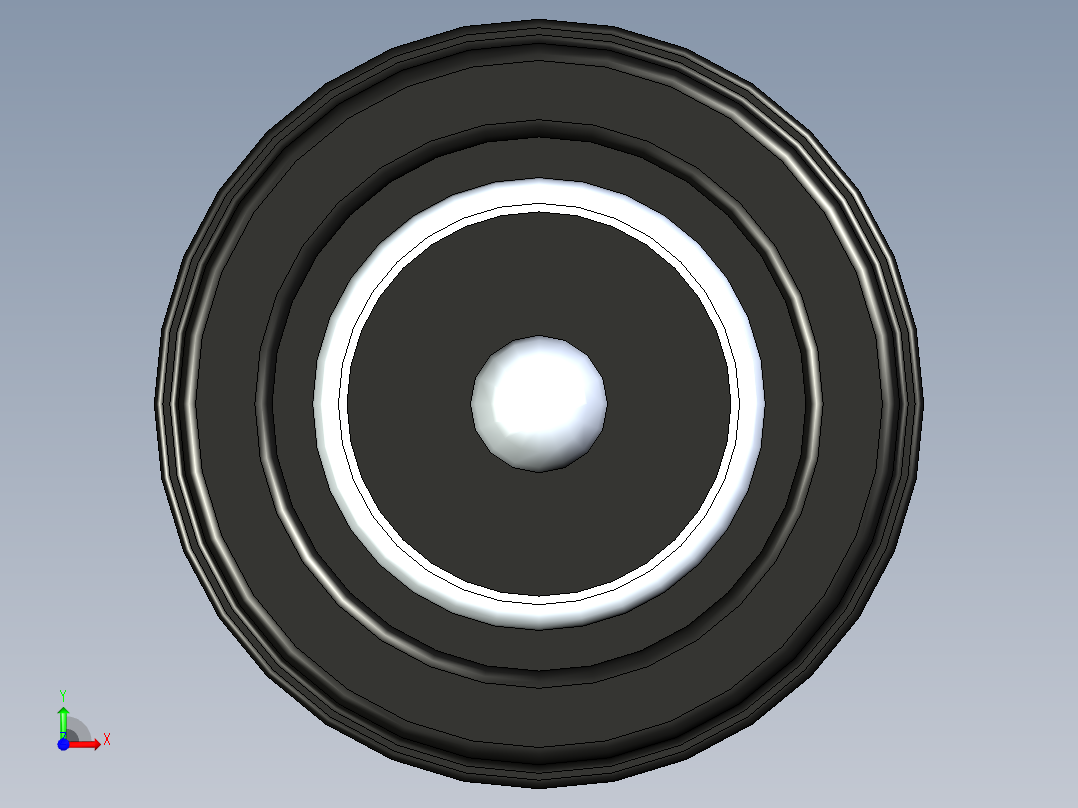 5.68mm 有线筒形插孔前视图