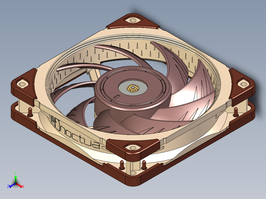 noctua nf a12x25 2快照20正等轴测图